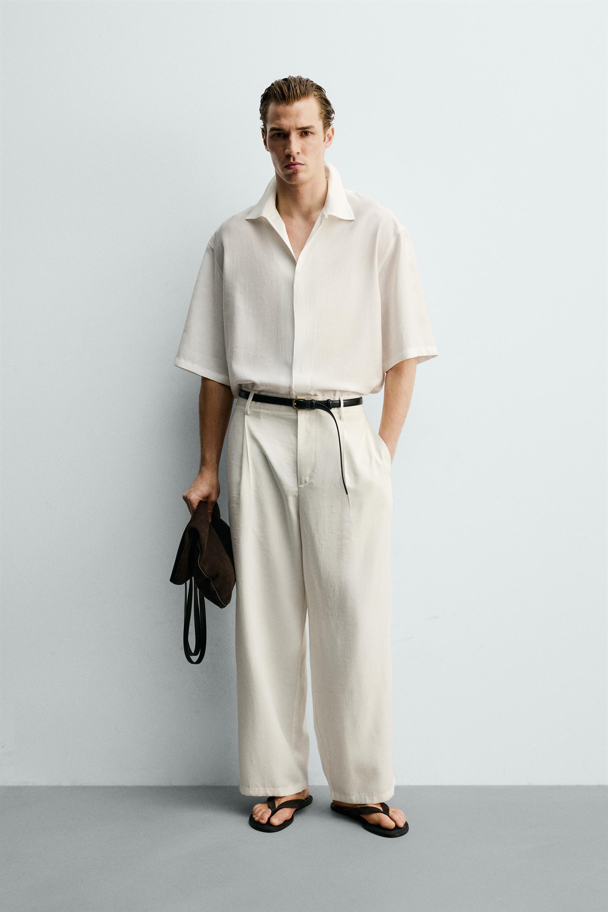 PANTALON FLUIDE À PLIS